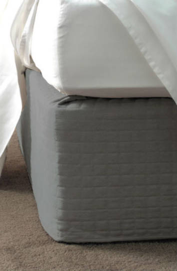 Linen House - Suede Quilted Bedwrap  Castlerock - 45cm Drop
